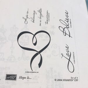 Stampin up. Hope is. 2004